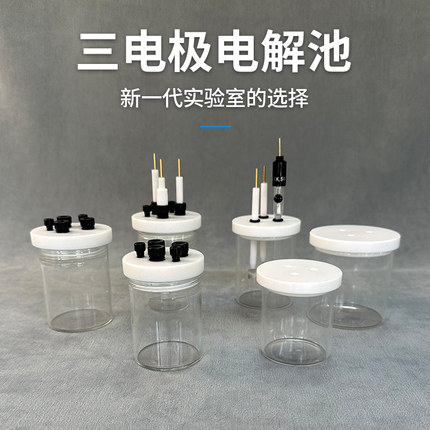 C001电解池密封三电极五孔电化学电解槽C002二电极体系普通电解池