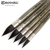 1130 水彩笔松鼠毛约瑟夫同款 西班牙笔皇ESCODA拖把水彩画笔 法式