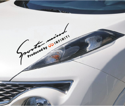 Q50L QX50 ESQ QX30 QX60 QX70 引擎盖贴纸机盖改装车贴灯眉车贴