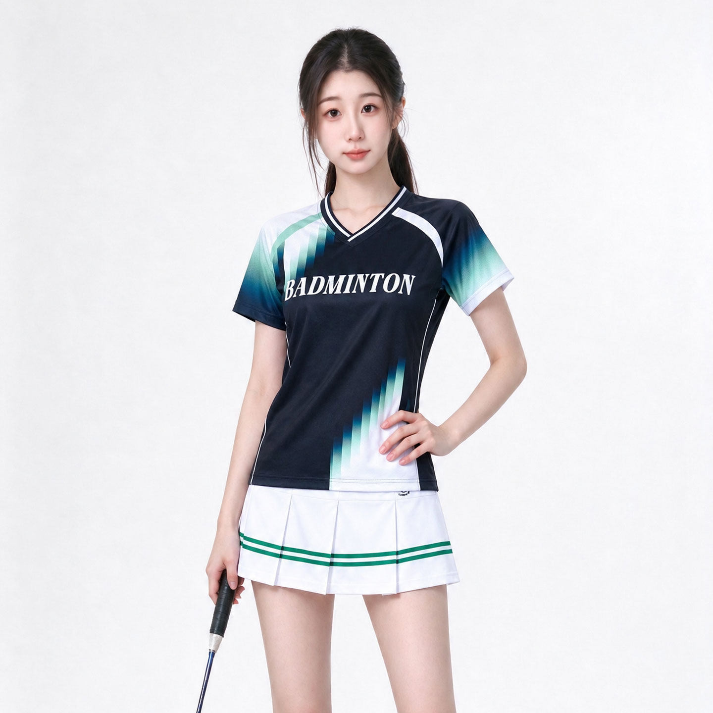2026新款女速干透气羽毛球服