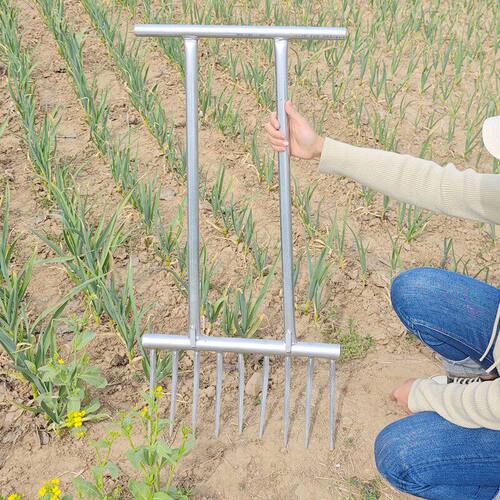 淬火加厚九齿农用钉耙挖蒜神器