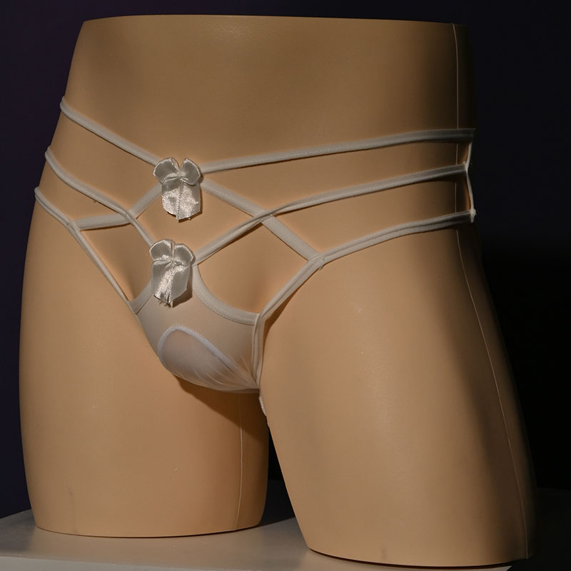 芒狐镂空蝴蝶结性感内裤