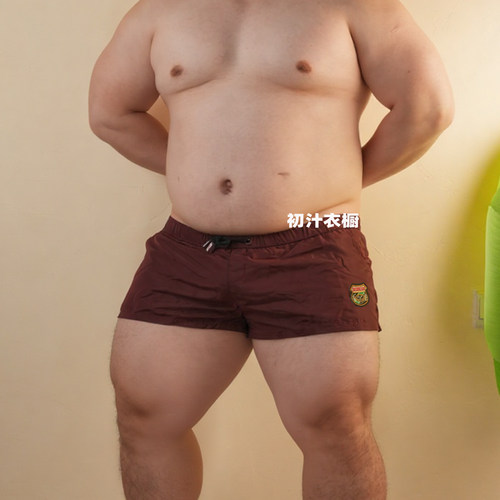 初汁男士防磨腿运动四平角内裤