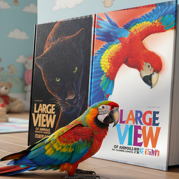绘本0刀3岁硬壳地板大绘本幼儿宝宝图书颜色一岁半两岁撕不烂益智书本婴儿触摸动物狮子老虎科普百科动物世界动物园纸贵满堂