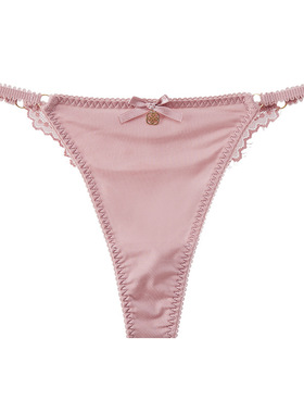 时尚性感高弹细带丁字裤女低腰无痕舒适速干抗菌棉裆瑜伽女士T裤