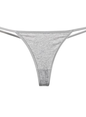 欧美性感细带丁字裤女低腰无痕纯棉透气比基尼亮色健身瑜伽T裤