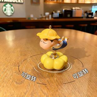 车载摆件 网红解压桌面摆件礼物 可旋转蜡笔小新潮玩手办 正版