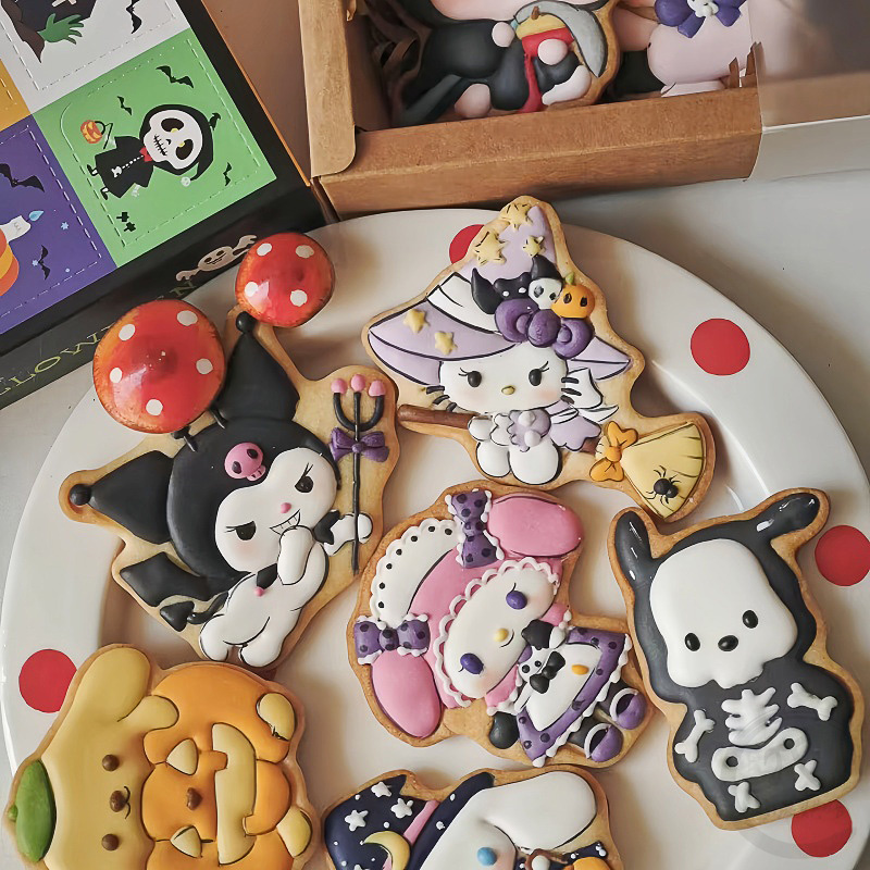 薇甜老师万圣节三丽鸥帕恰狗玉桂狗美乐蒂库洛米按压式饼干模具