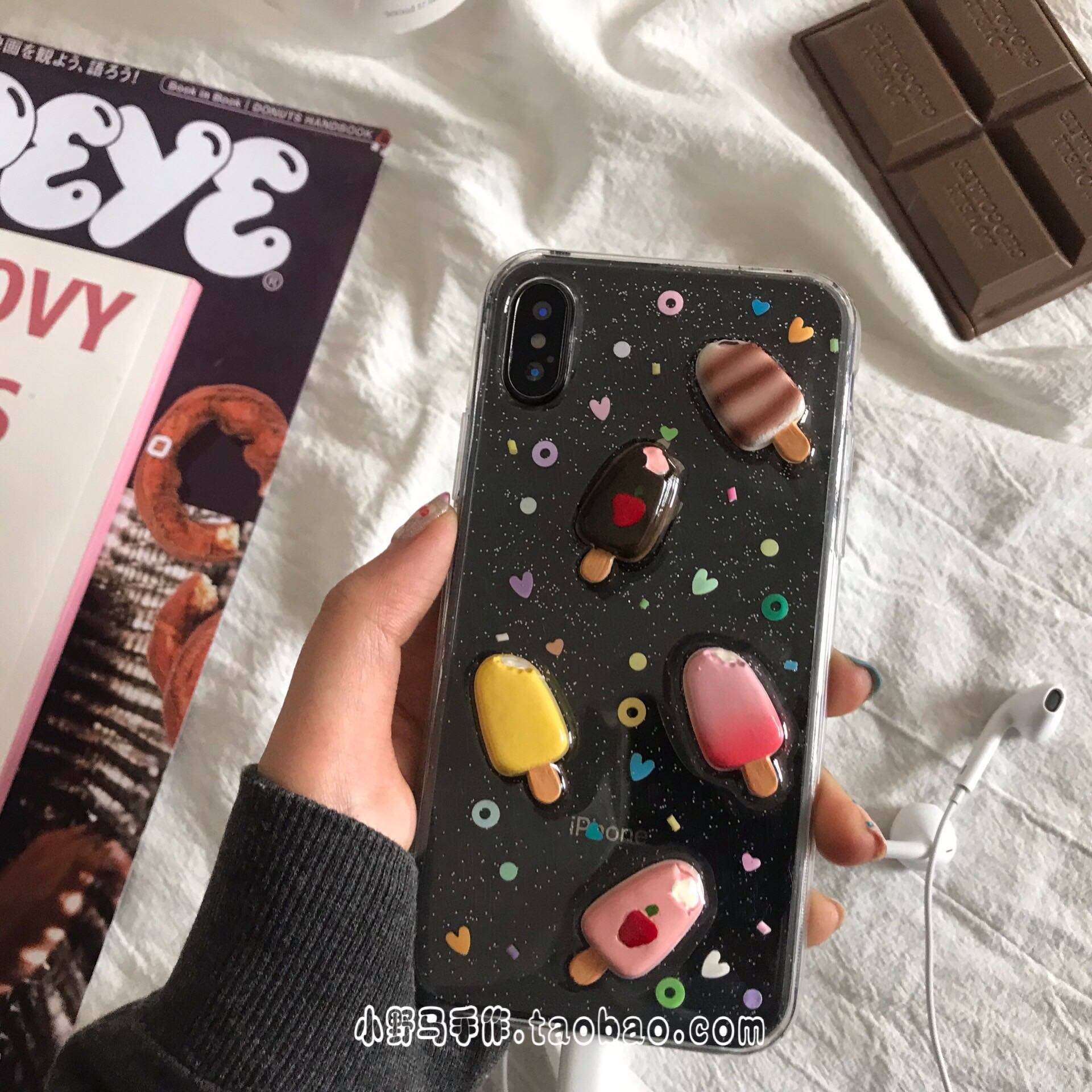 超精致逼真夏日冰棍滴胶手机壳定制 华为mate20oppor15梦境苹果7p|ruв категории Цифровые аксессуары, аксессуары для мобильных телефонов, телефон защитный кожух/оболочка - от Buy2taobao.com для оказания профессиональной услуги покупки агента Taobao