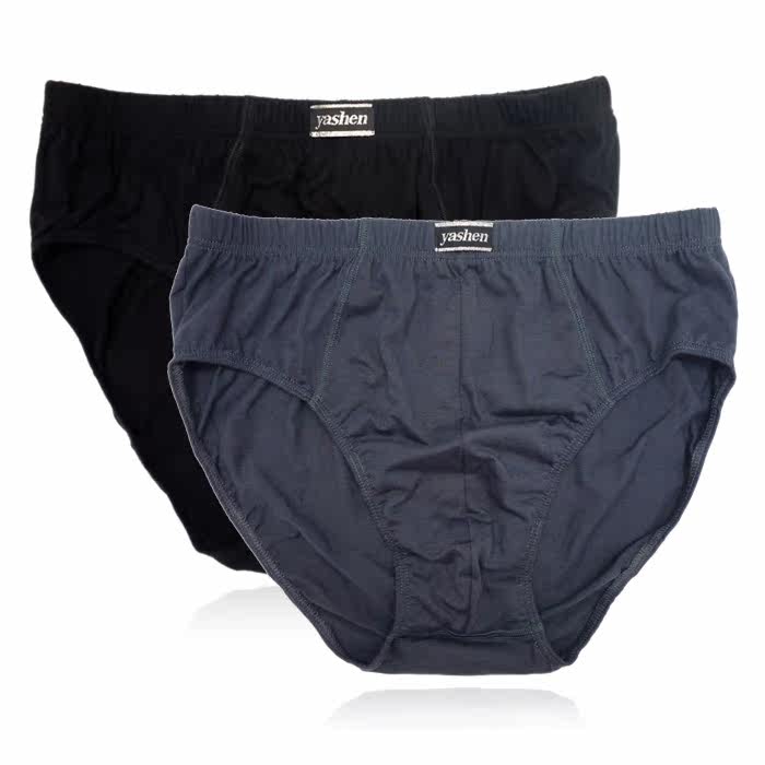 法国雅神 男士肥佬裤舒适 三角内裤纯色纯棉男式内裤头3-4XL盒装,女士内衣/男士内衣/家居服,男三角内裤,淘宝优惠券,粉丝福利购,淘宝优惠卷