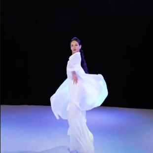 夏辉同款舞蹈服白色古典舞身韵纱衣艺考演出服世界赠予我的现代舞