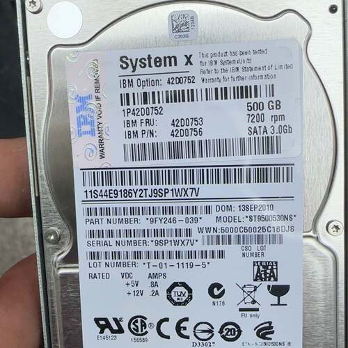 可维修IBM 500G 7.2K 2.5 42D0708 42D0议价