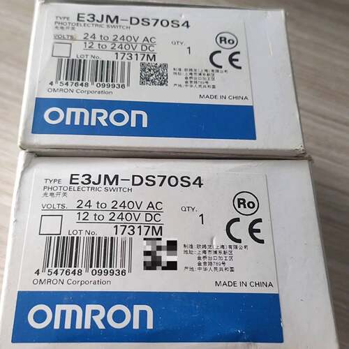 可维修E3JM-DS70S4，24，正品欧姆龙光电传感器支持到