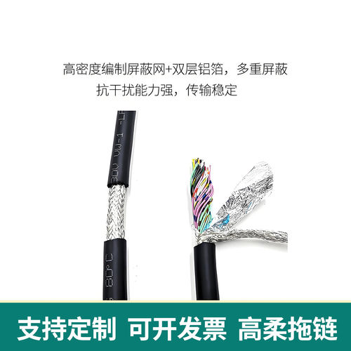 DB44/26针/15P三排公头io伺服连接线驱动器信号台达汇川CN1控制线