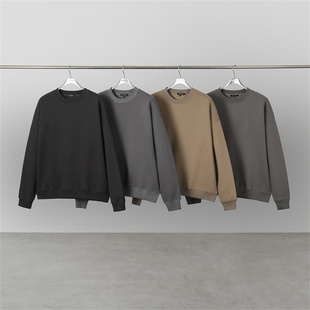 正品 KANYE侃爷高街水洗做旧宽松fog圆领卫衣加绒男女潮牌 DONDA