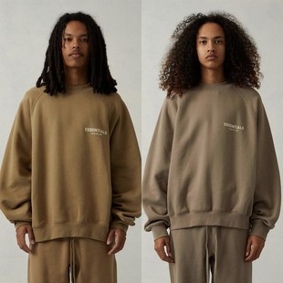 GOD复线ESSENTIALS植绒小标加绒圆领卫衣fog高街潮牌 新款 FEAR