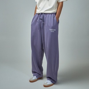 长裤 高街潮牌隐藏印花秋冬宽松直筒裤 男女 FOG复线ESSENTIALS 正品