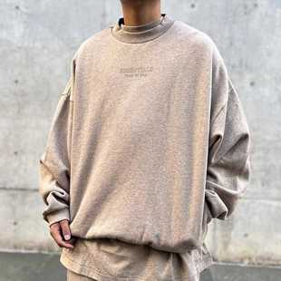 云系列ESSENTIALS美式 FOG GOD新款 休闲宽松圆领卫衣男潮 FEAR