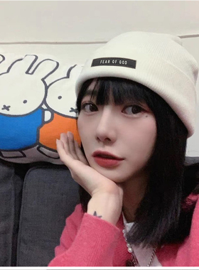 主线fog fear of god高街帽子潮帽针织毛线帽保暖显脸小男女潮牌