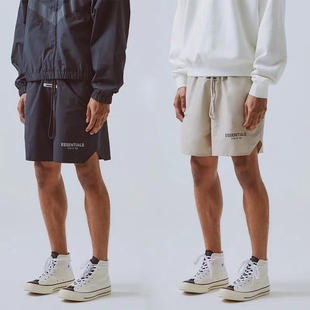 FEAR 反光尼龙梭织五分裤 FOG复线ESSENTIALS短裤 男女 GOD 薄款