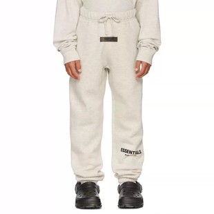 ESSENTIALS儿童FOG植绒男女加绒休闲长裤 童装 GOD 潮牌 FEAR