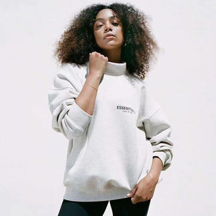 God复线Essentials卫衣加绒圆领高领FOG反光长袖 男女 Fear 正品