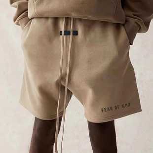 GOD美式 高街主线新款 正品 潮宽松情侣抽绳运动裤 FEAR 短裤 FOG