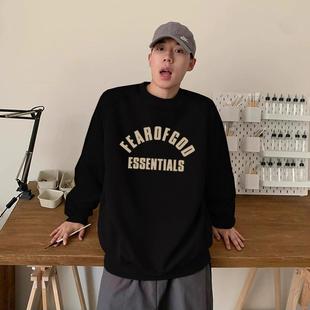 FOG复线ESSENTIALS美式 GOD 潮牌圆弧印花休闲圆领卫衣男 FEAR