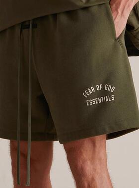 FEAR OF GOD FOG复线ESSENTIALS潮牌24FALL休闲抽绳宽松短裤男女