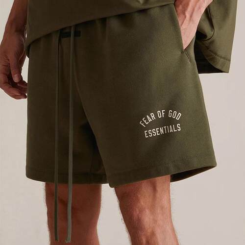 FEAR OF GOD FOG复线ESSENTIALS潮牌24FALL休闲抽绳宽松短裤男女