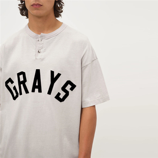 FEAR GOD第七季 正品 男夏季 FOG 主线高街T恤7th亨利领短袖 新款