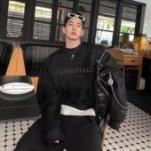 FOG正品 潮牌高街加绒圆领卫衣男女 GOD复线ESSENTIALS美式 FEAR