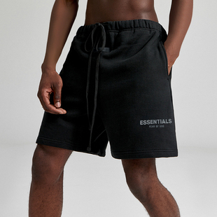FOG宽松五分裤 GOD复线ESSENTIALS黑标反光短裤 子男女潮牌 FEAR