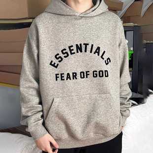 GOD复线ESSENTIALS潮牌半圆弧字母休闲宽松连帽卫衣 FOG FEAR