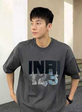 FOG FEAR OF GOD潮牌夏季新款联名RRR123破裂印花宽松短袖T恤男女