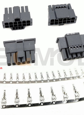 SQE1黑色12+4P 16-P 12VHPWR插座适用于PC电脑显卡连接器外壳针座