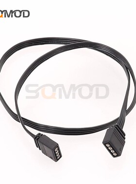 SQC125华硕AURA5V3针双母头ARGB延长线显卡同步线蓝宝石极光版