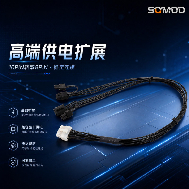 适用HP/惠普 Z4 G4 Z6 G4工作站显卡供电线10针转双6+2Pin 8Pin线