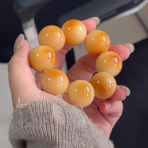 炭烧天然白玉菩提根合集手捻手把件女孩绕指柔文玩配饰礼物小串真