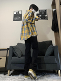 A417ANK357P55秋冬男士高街时尚拼接设计感牛仔裤百搭裤子，男装牛仔裤，电商A417A