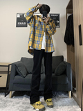 A417ANK357P55秋冬男士高街时尚拼接设计感牛仔裤百搭裤子，男装牛仔裤，电商A417A