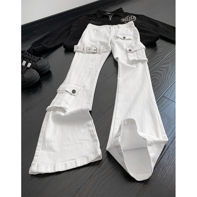 A417ANK1912P45男士休闲工装微喇牛仔裤，男装牛仔裤，电商A417A