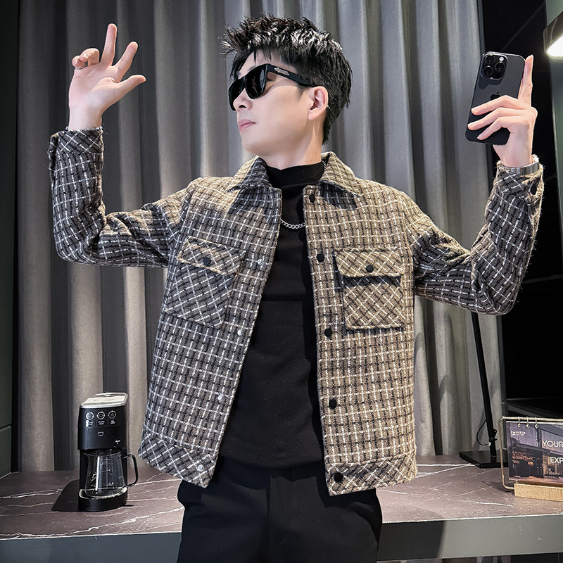 312A-J529-P130控170秋季新款社会小伙夹克外套男潮流韩版上衣D,男装夹克,星座312A