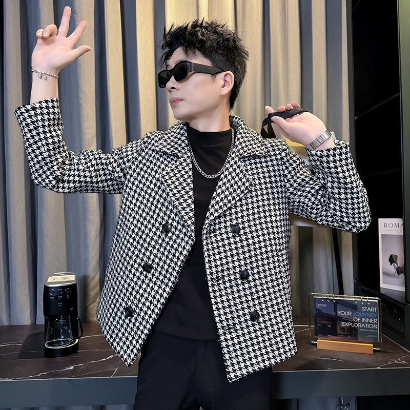 312A-S55-P130控170秋冬季呢子韩版男装夹克潮流高级秋冬上衣C,男装夹克,星座312A