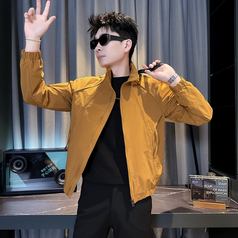 312A-J602-P98控145春季新款社会小伙夹克外套男潮流韩版上衣E,男装夹克,星座312A