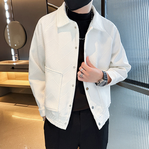 312A-2379-P120 控165 秋季新款社会小伙夹克外套男潮流韩版上衣B图片