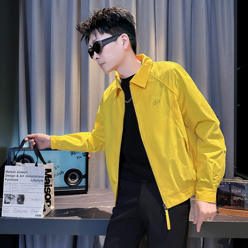 312A-J606-P98控145春季新款社会小伙夹克外套男潮流韩版上衣C，男装夹克，星座312A