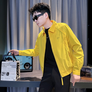 312A-J606-P98 控145 春季新款社会小伙夹克外套男潮流韩版上衣C，男装夹克，星座312A