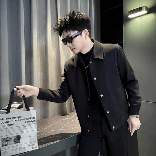 312A-S726-P120 控168 秋季新款社会小伙夹克外套男潮流韩版上衣B