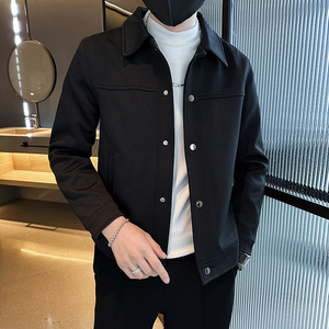 312A-2375-P120 控165 秋季新款社会小伙夹克外套男潮流韩版上衣A图片